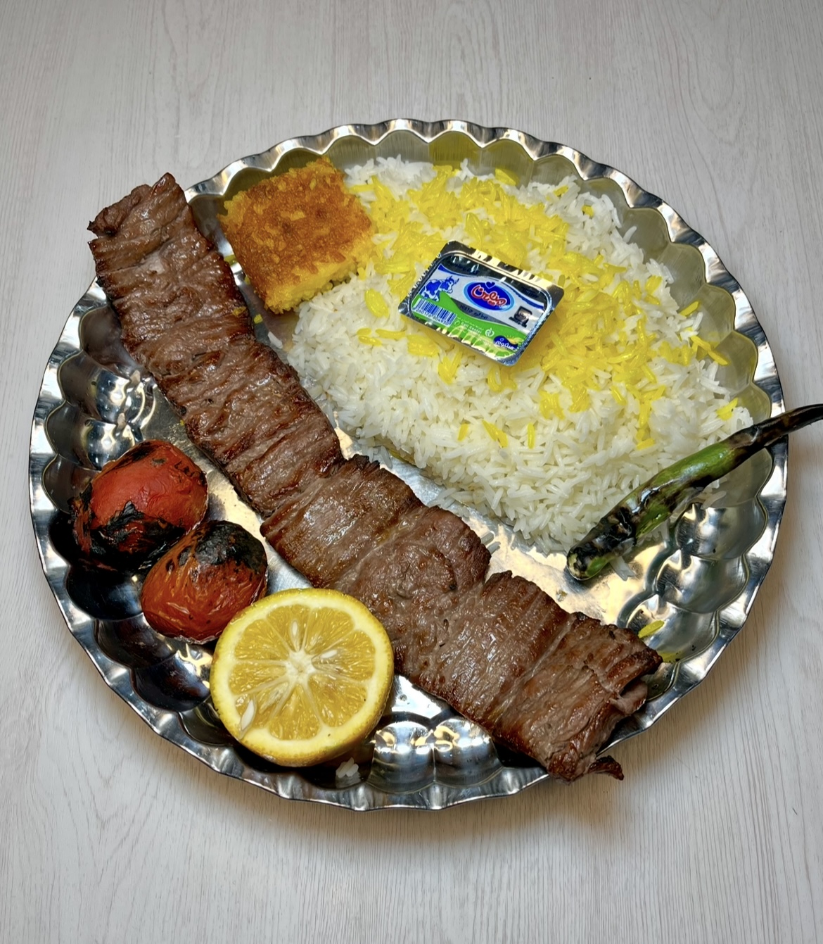 چلو کباب برگ