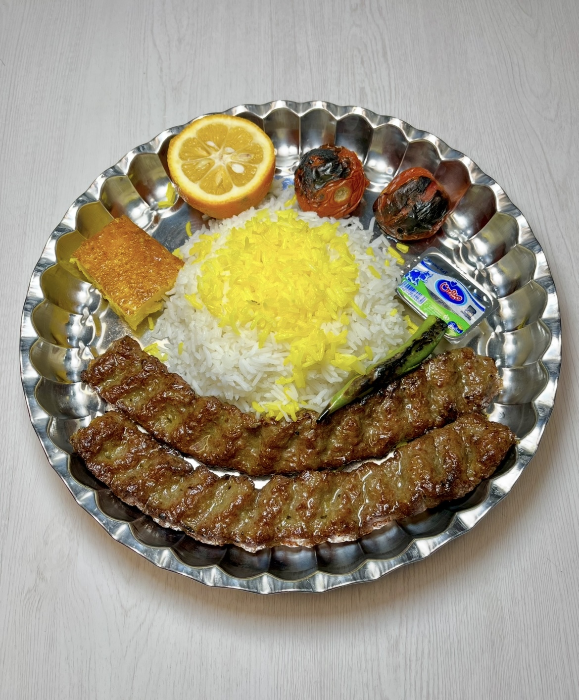 چلو کباب کوبیده مخصوص 